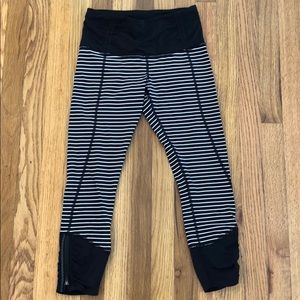 Women’s Lululemon Striped Crop Legging